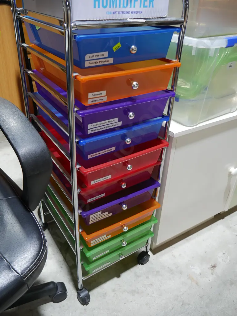 Colourful storage drawers Image 1++