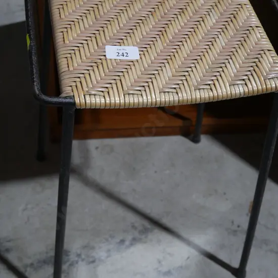Cane top stool