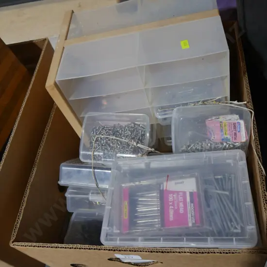 Assorted nails, screws etc