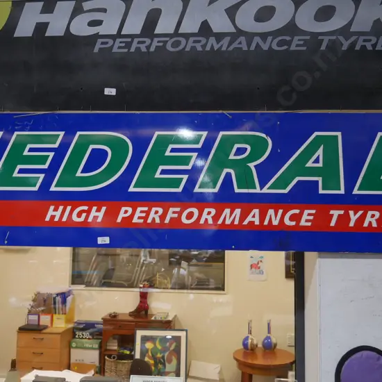 Federal tyres tin sign