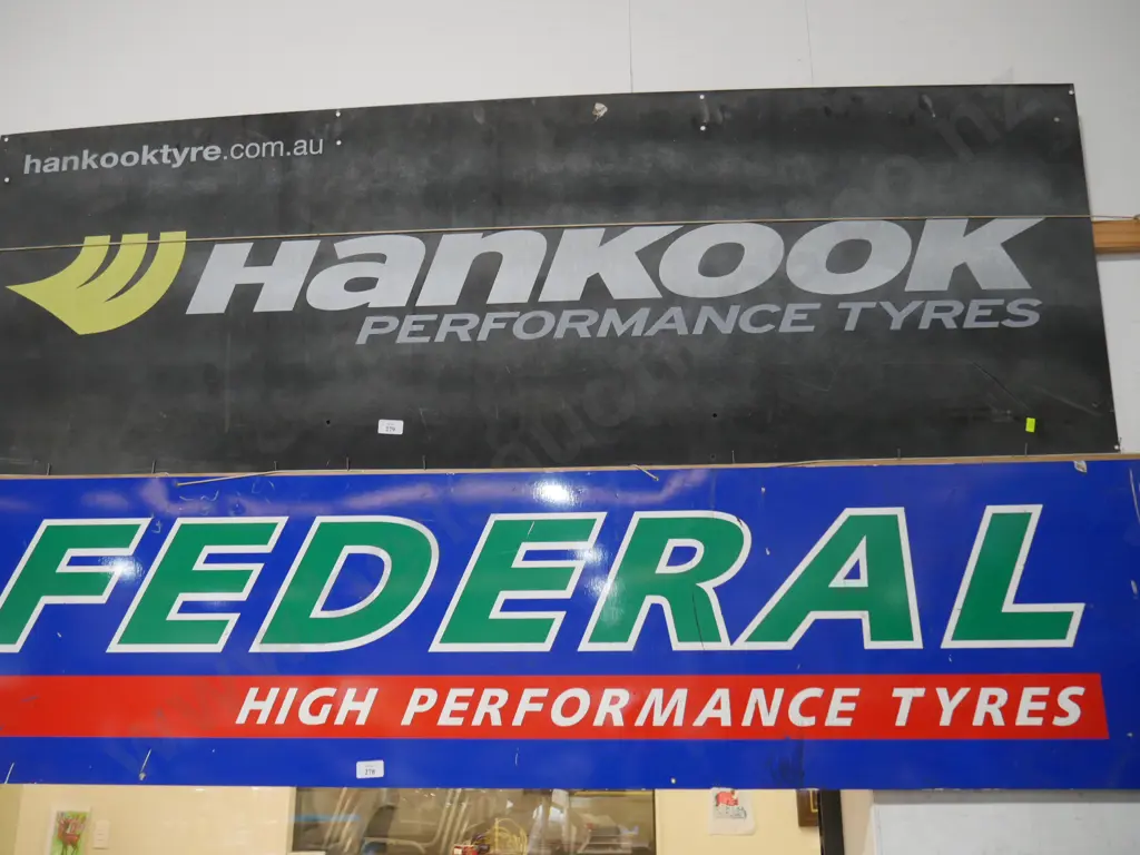 Hancock tyres tin sign Image 1++