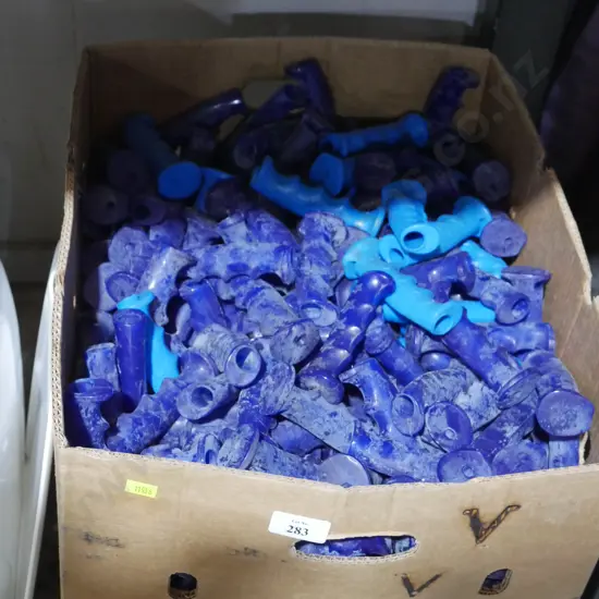 Assorted blue handles