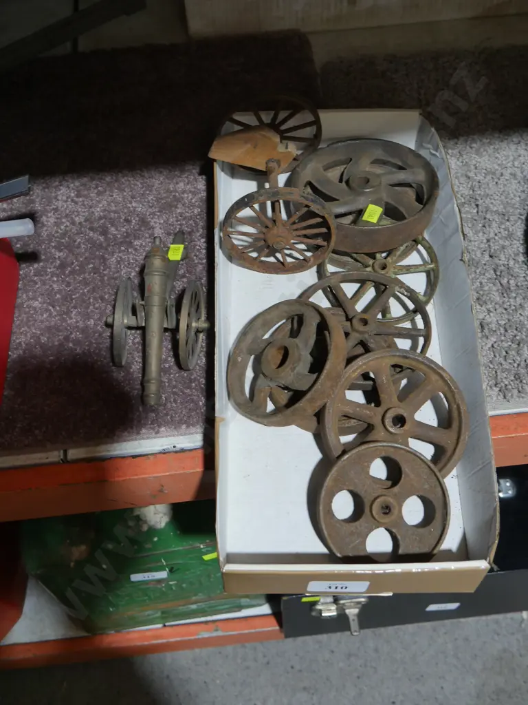 Brass cannon, wheels etc Image 1++