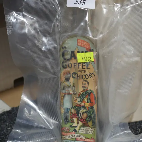 Camp coffee with chicory bottle