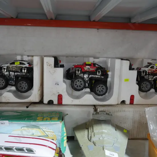 3 RC monster trucks