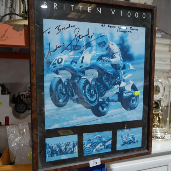 Andrew Stroud signed poster