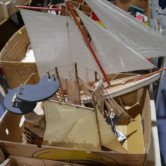 Assorted model ships etc