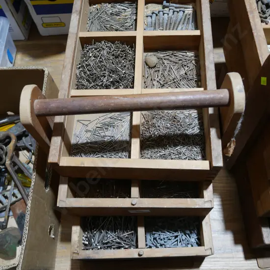 Assorted nails, screws etc