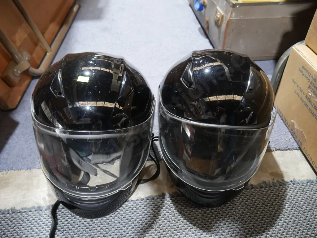 Two motorcycle helmets Image 1++