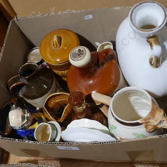 Jugs, vase etc