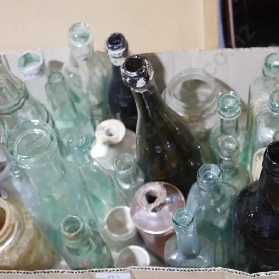 Old glass bottles
