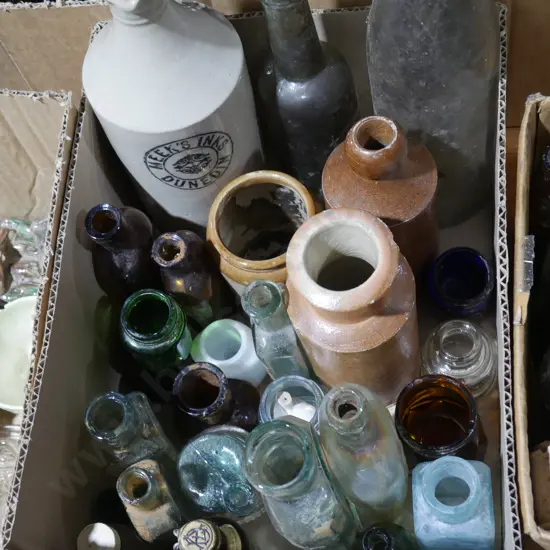 Glass and pottery bottles