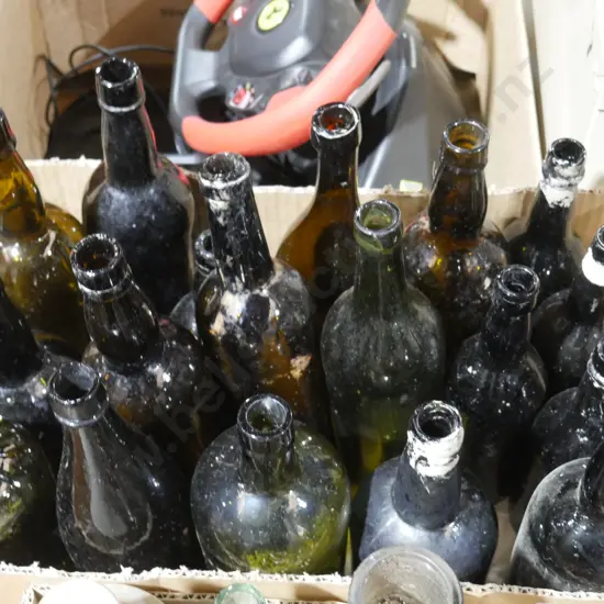 Old glass bottles