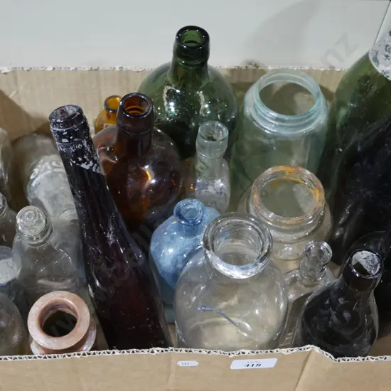 Old glass bottles