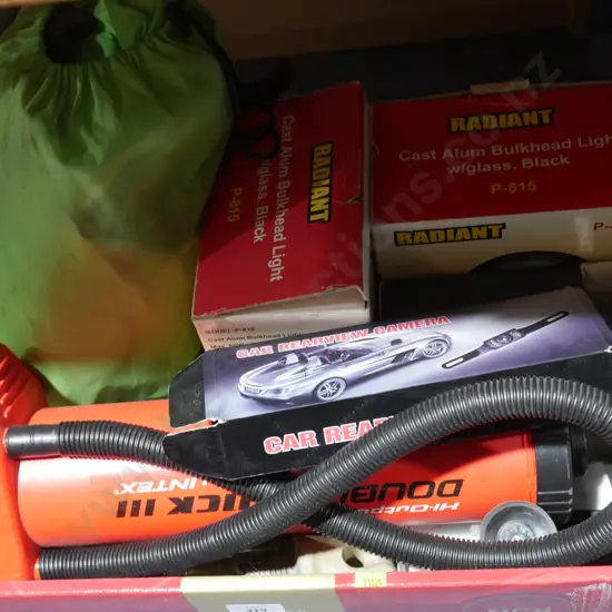 Air pump, car rear view camera etc