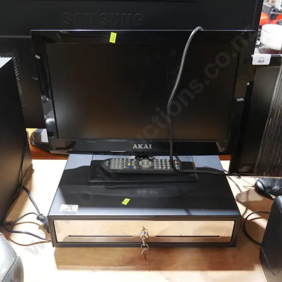 Cash drawer & TV