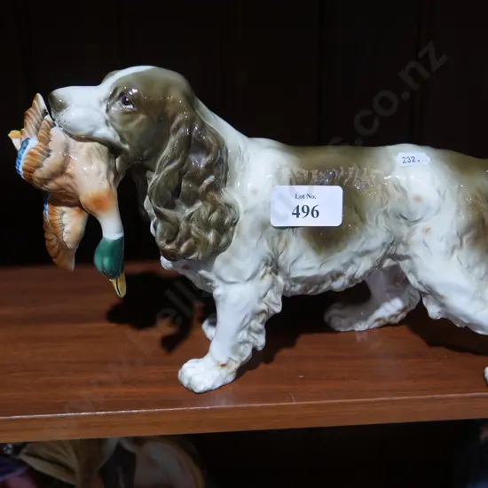 Hunting dog figurine
