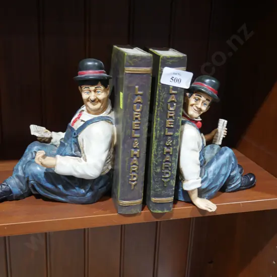 Laurel and Hardy book ends