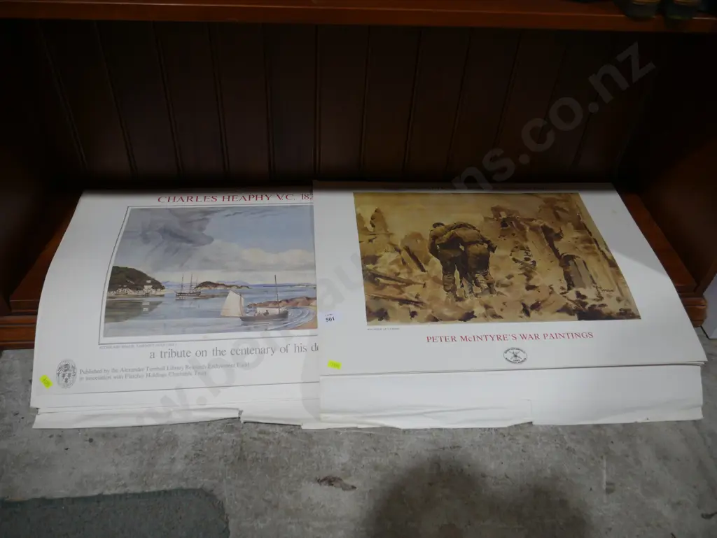 Peter McIntyres war painting prints/charles heapy prints Image 1++