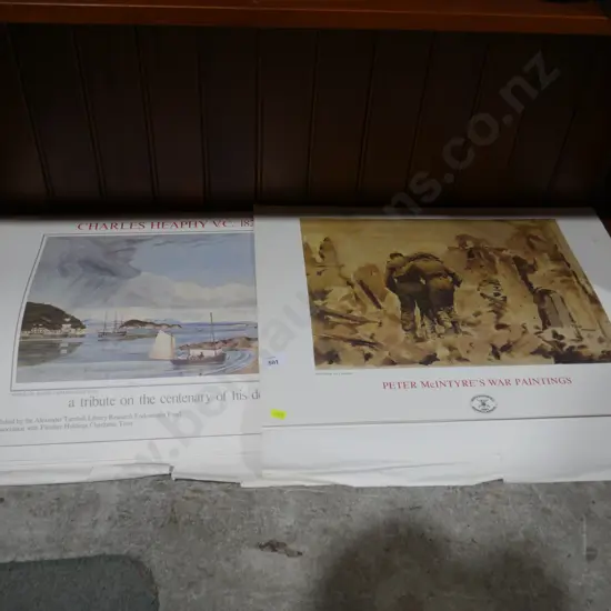 Peter McIntyres war painting prints/charles heapy prints