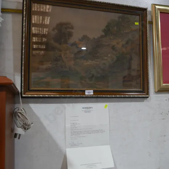 Framed Albert Stevens artwork