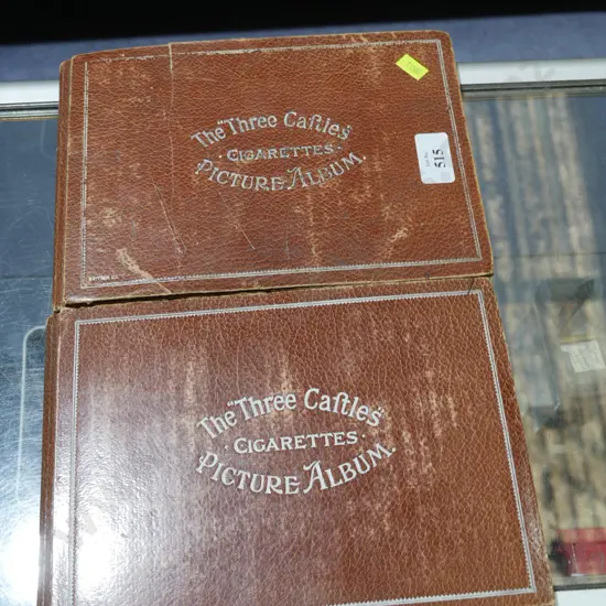 Two cigarette card albums