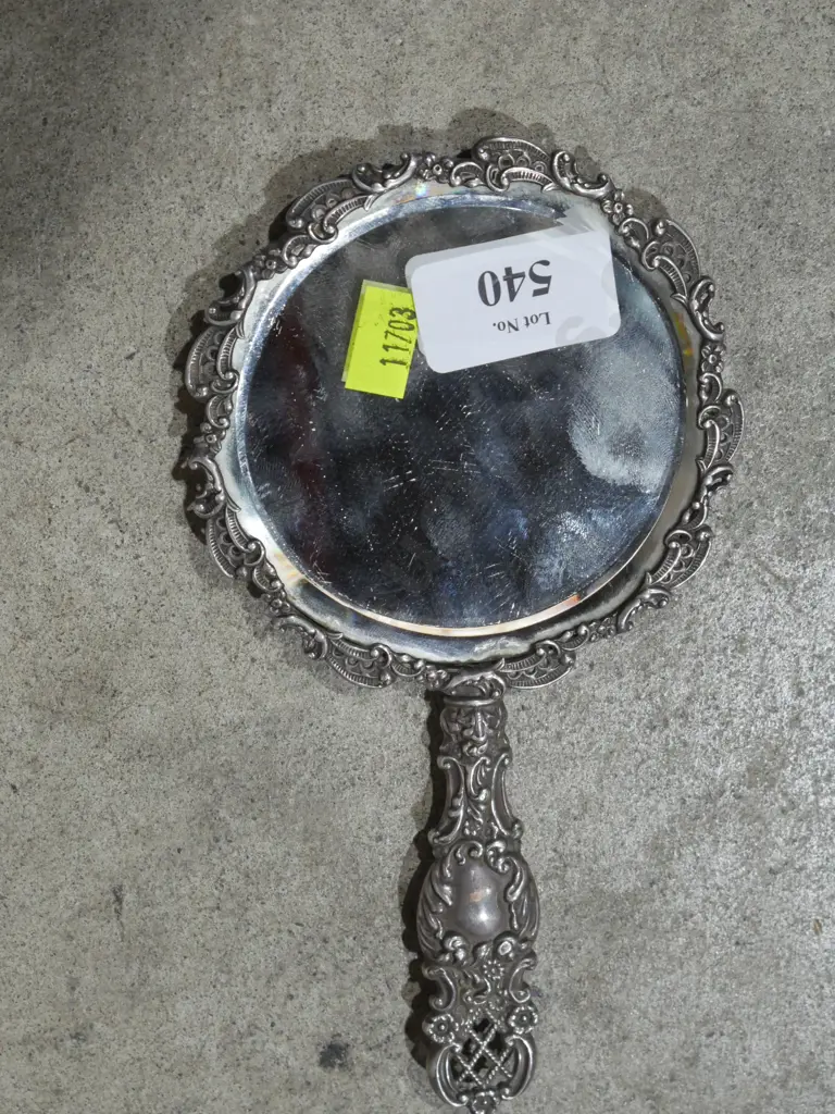 Sterling silver frame mirror Image 1++