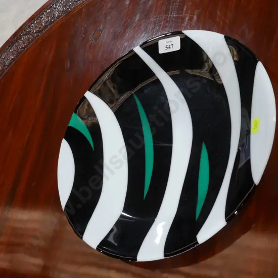 Art glass platter