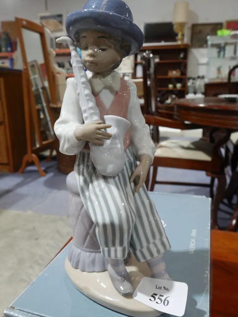 Lladro figurine - Jazz saxophone Image 1++