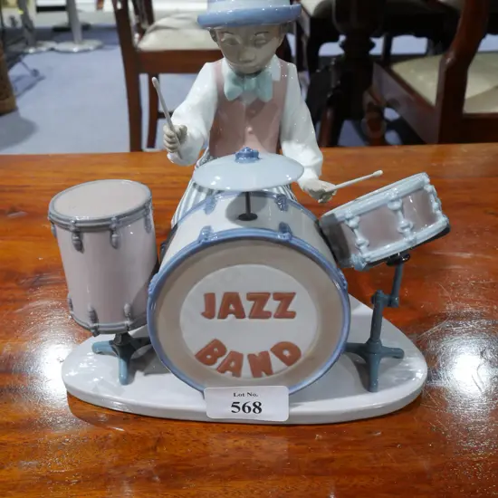Lladro figurine - jazz drums