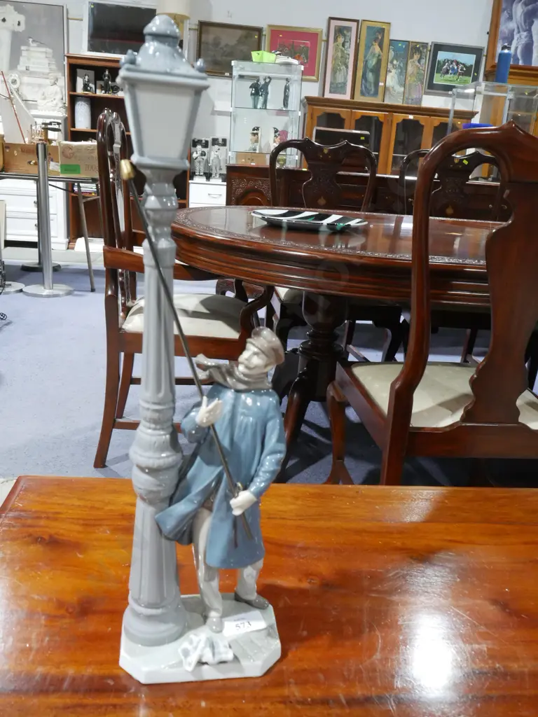 Lladro figurine – lamp lighter Image 1++