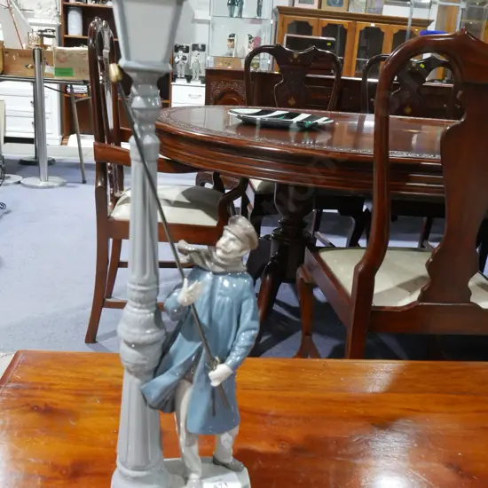 Lladro figurine – lamp lighter
