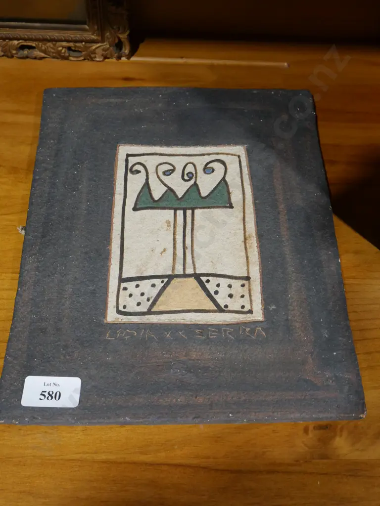 Lidia Serra painted tile Image 1++