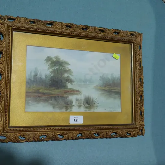 Allen Bollard framed painting