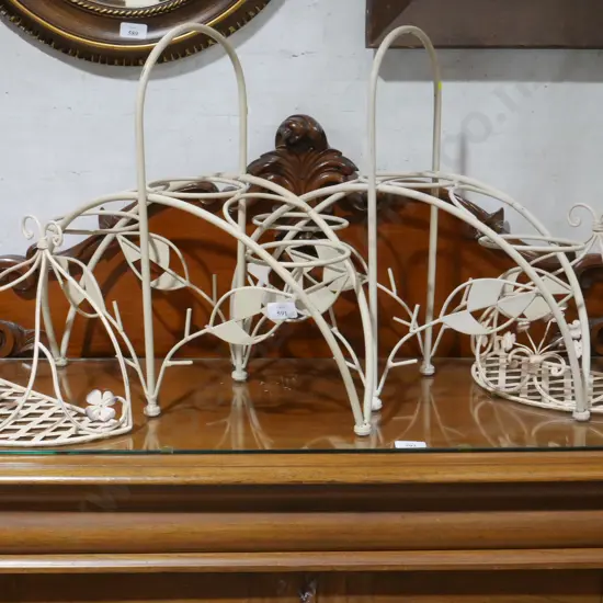 Wrought iron plant stands