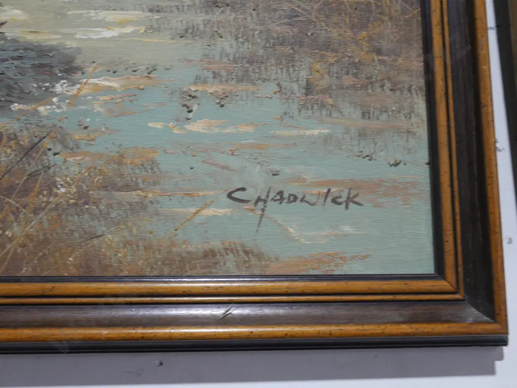 Framed Chadwick painting Image 1++