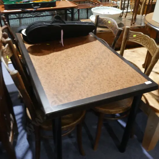 Dining table and four chairs