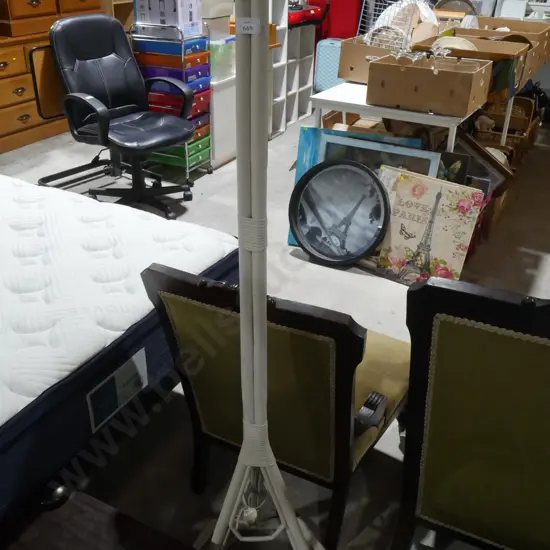 Cane floor lamp