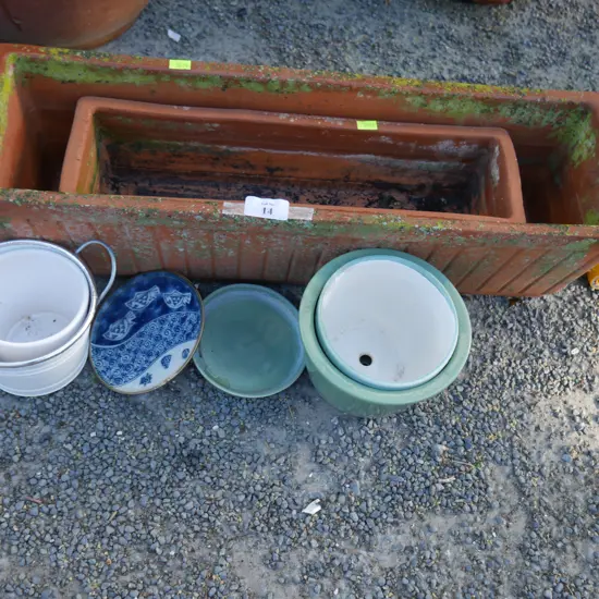 Plant troughs etc