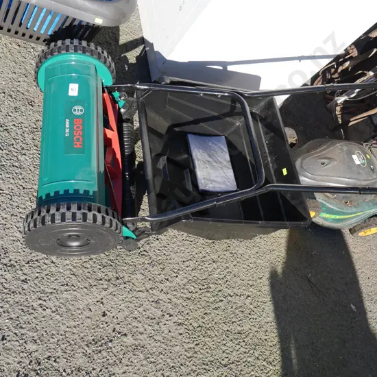 Bosch push reel mower