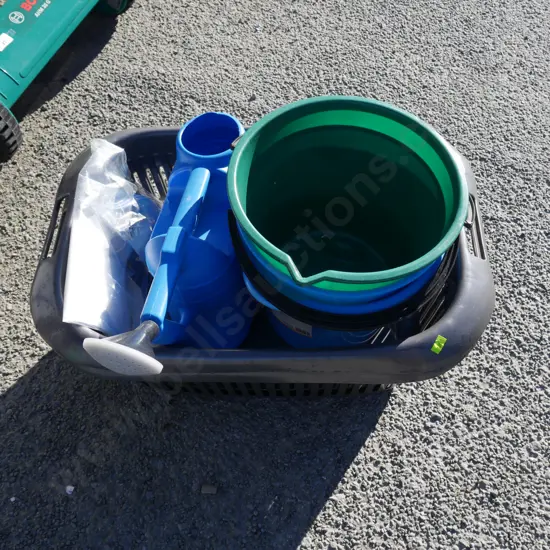 Plastic buckets etc