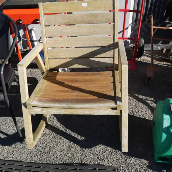 Wooden rocking chair