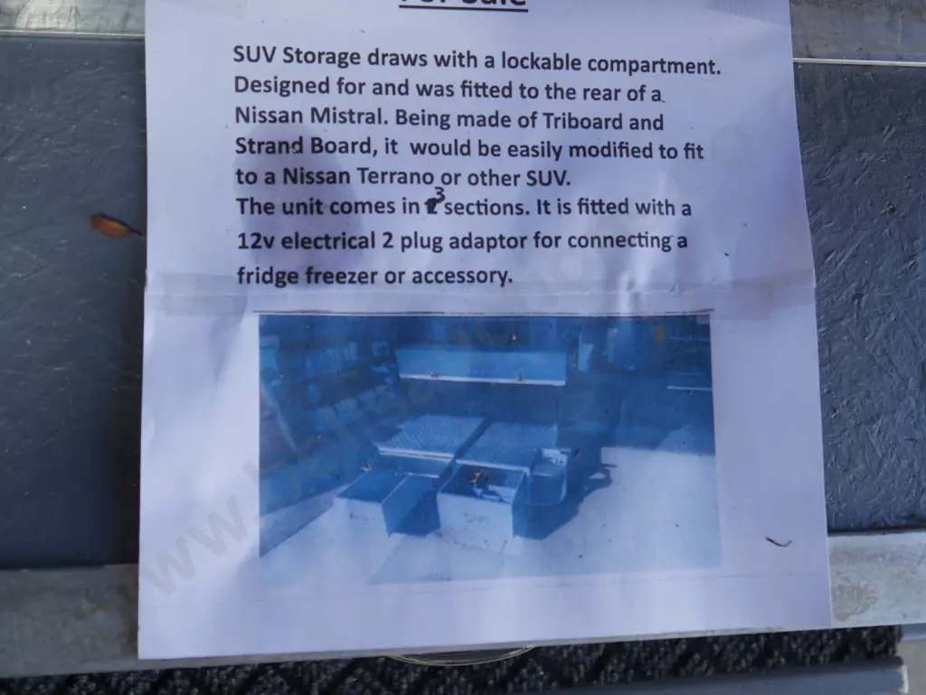 SUV storage drawers with lockable compartment Image 1++
