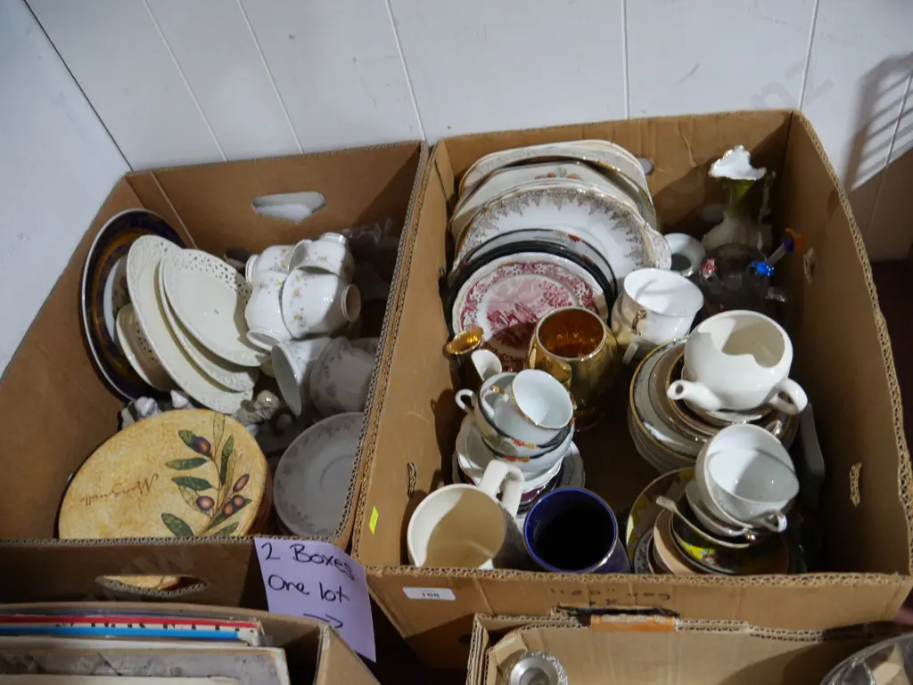 Two boxes of china Image 1++