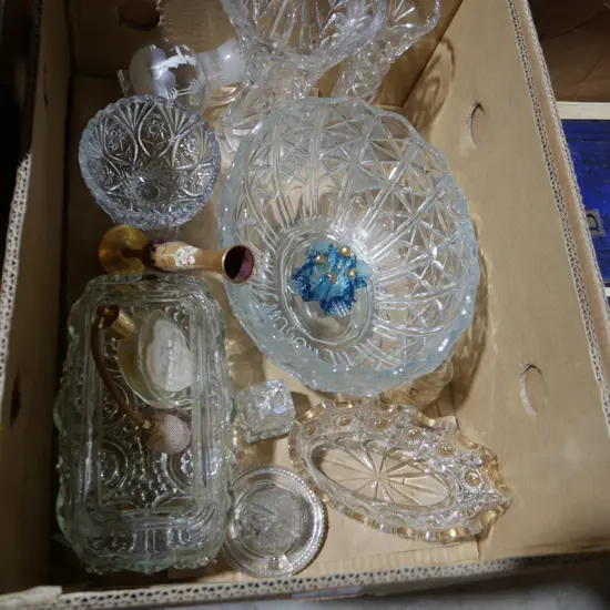 Assorted glassware