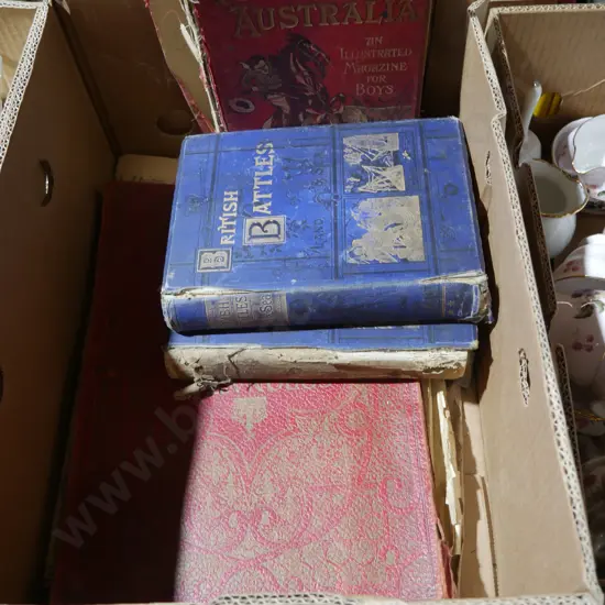 Box of books etc