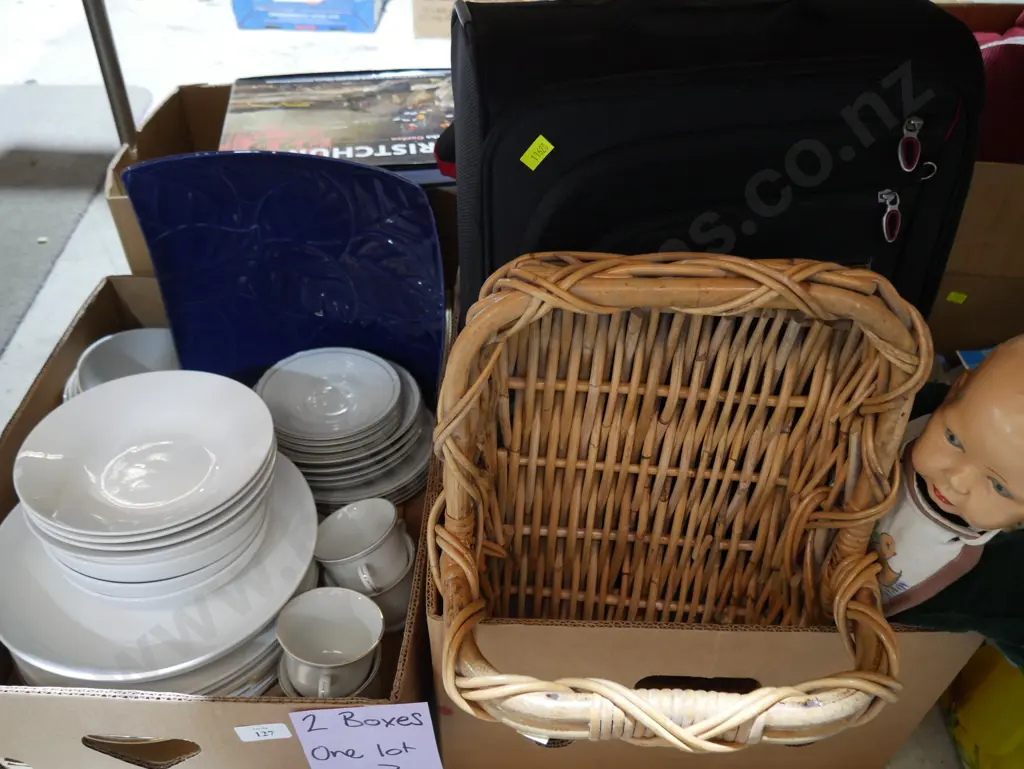 Assorted China, suitcase, doll etc Image 1++