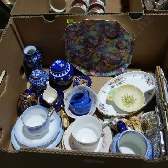 Box of assorted China etc