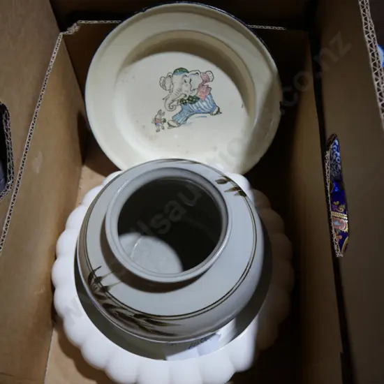 Pottery vase etc