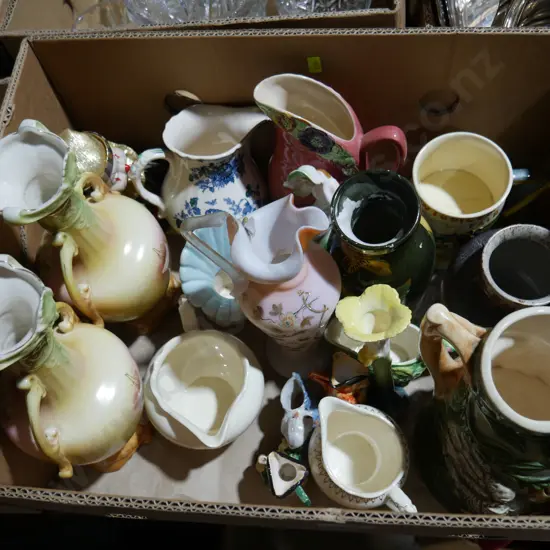Box of vases etc
